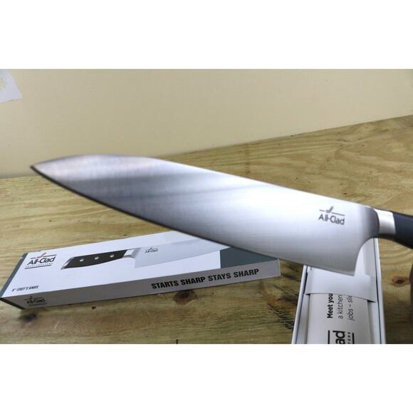 New ALL Clad Stainless Steel Chef's Knife 8" Universal - Picture 7 of 10